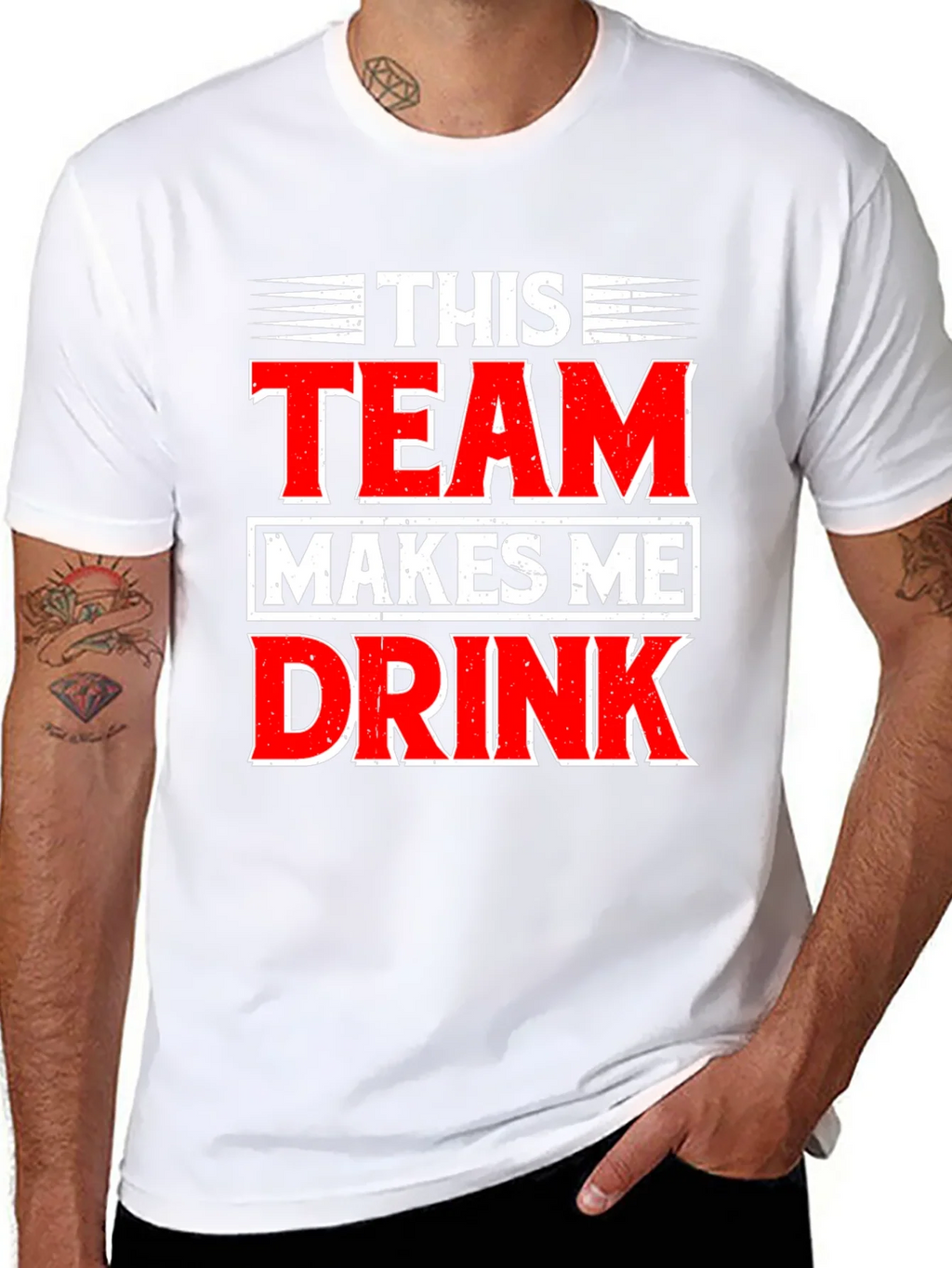 Funny This Team Makes Me Drink Graphic T-Shirt product image 10