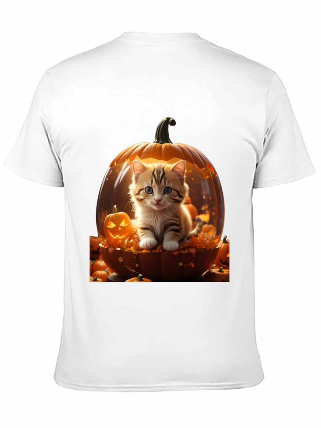 Halloween Kitten Pumpkin T-Shirt product image 2
