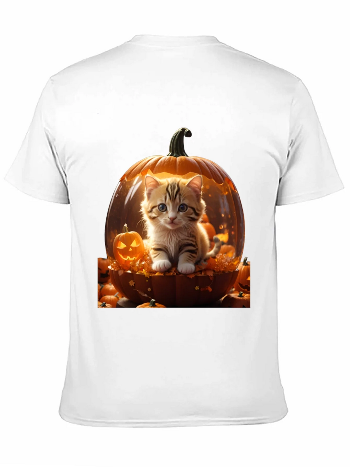 Halloween Kitten Pumpkin T-Shirt product image 2