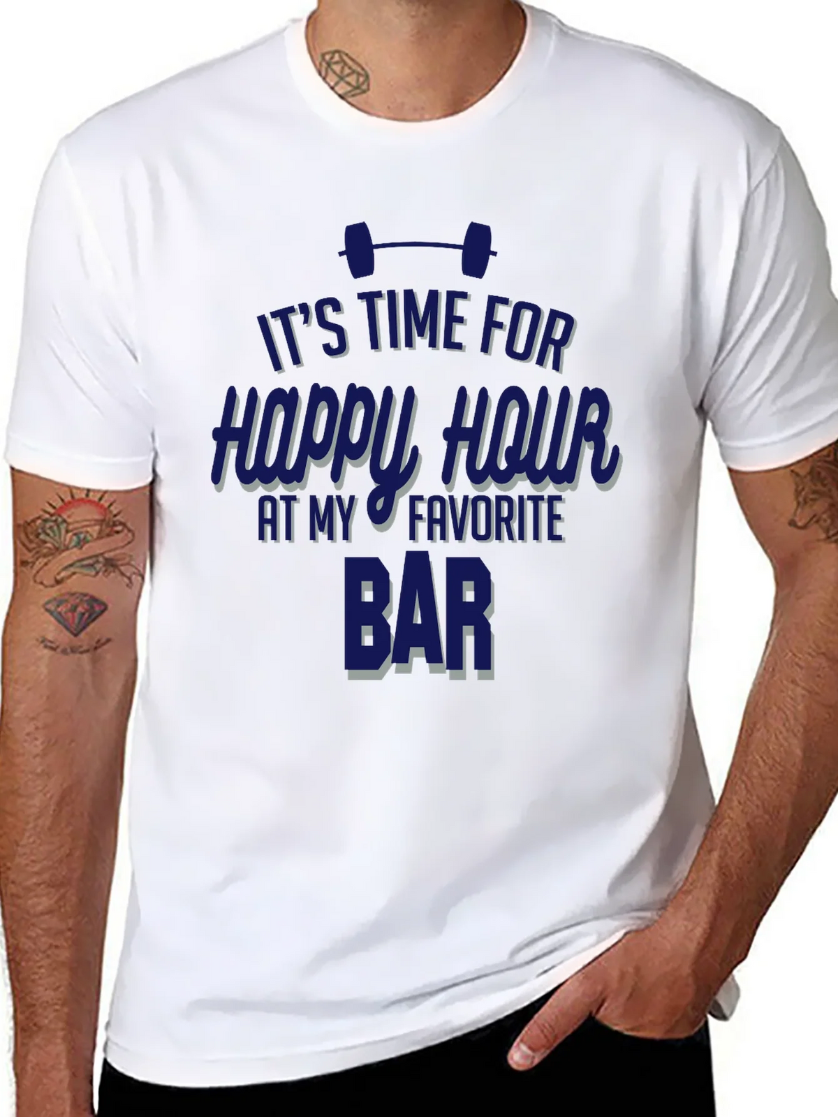 Gym Happy Hour Graphic T-Shirt product image 10