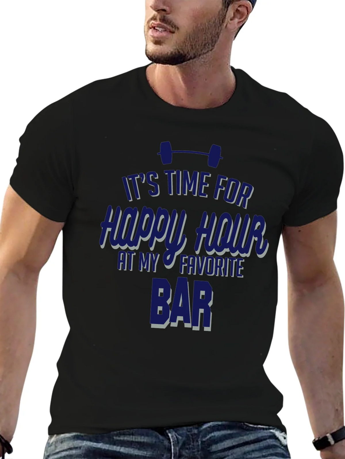 Gym Happy Hour Graphic T-Shirt product image 9