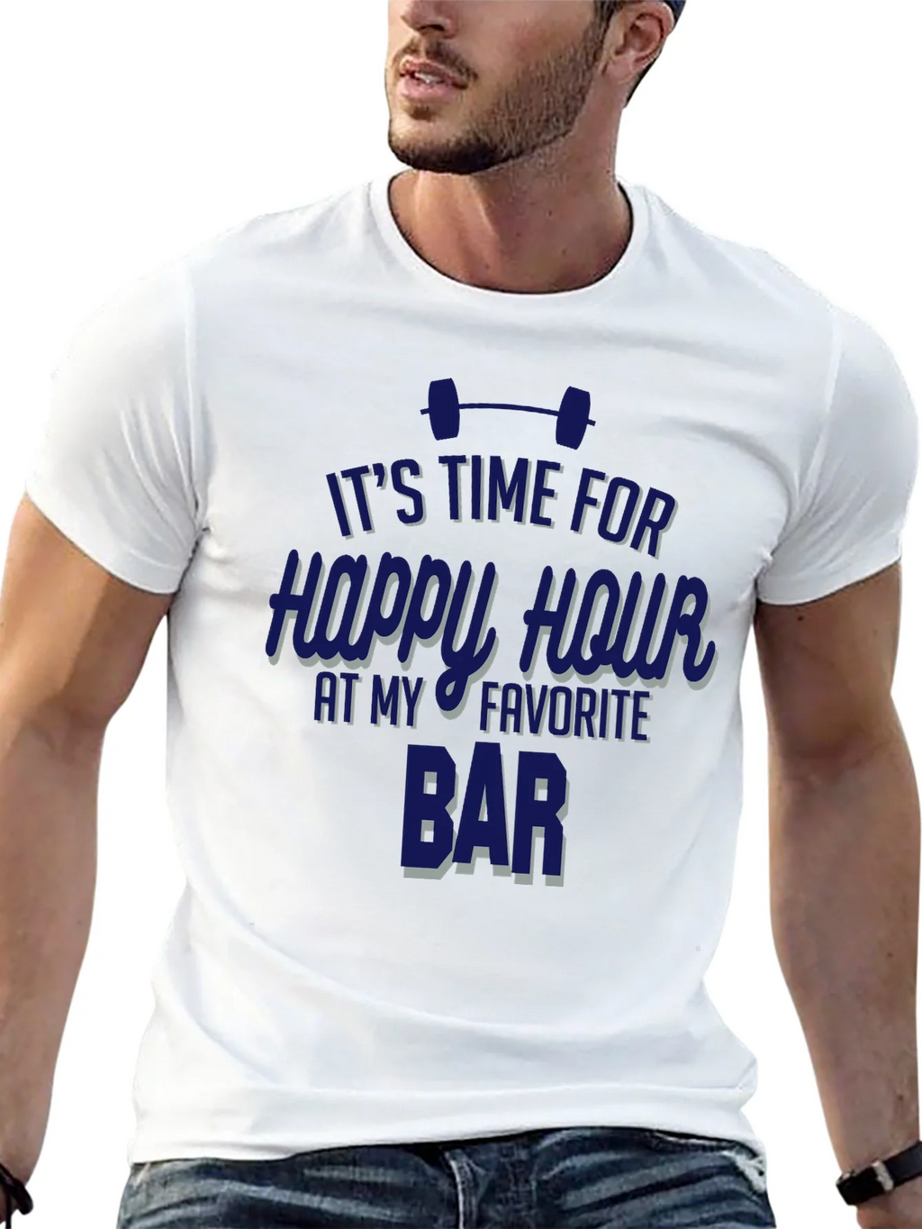 Gym Happy Hour Graphic T-Shirt product image 4