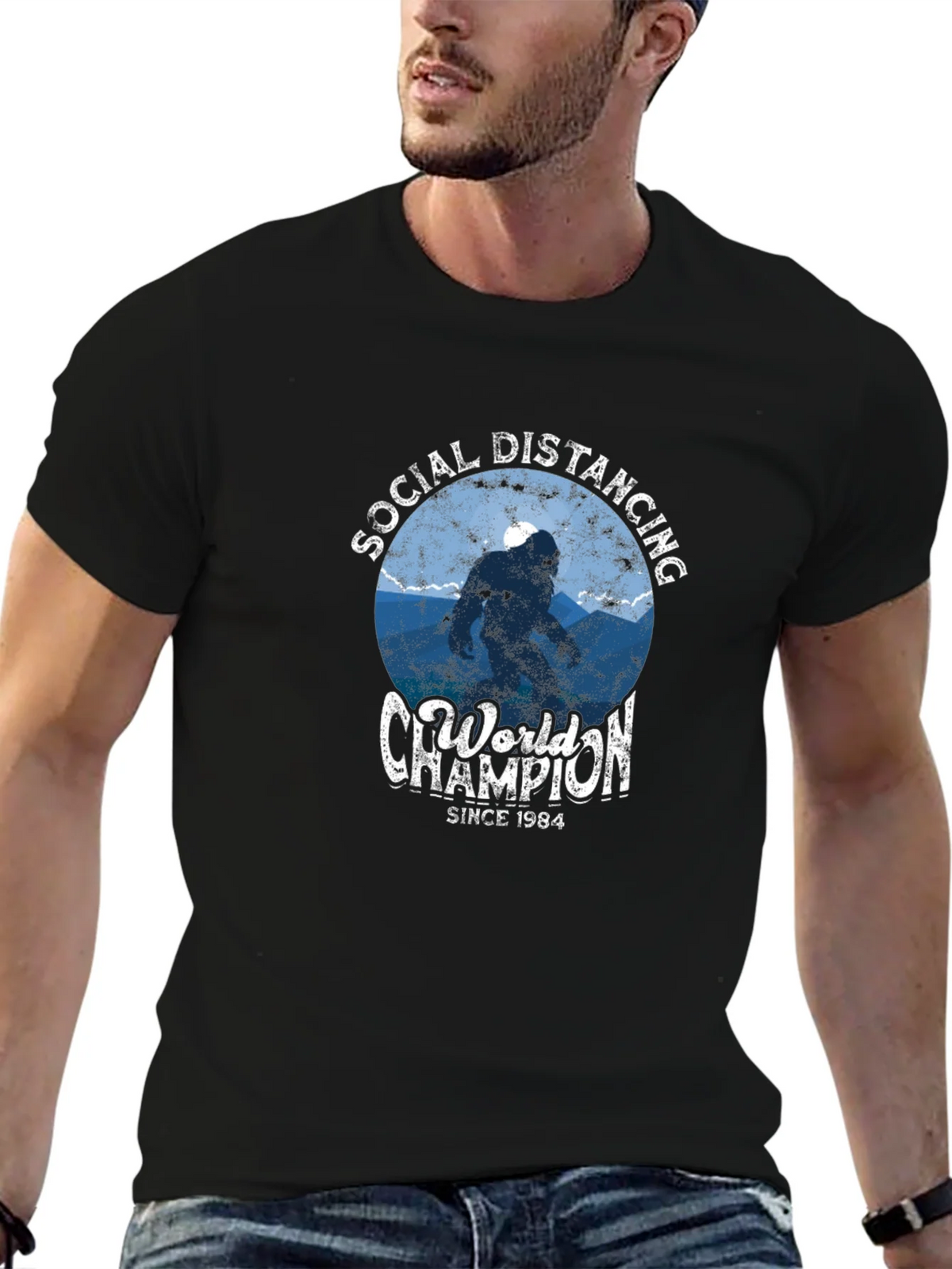 Social Distancing World Champion Graphic Tee product image 9