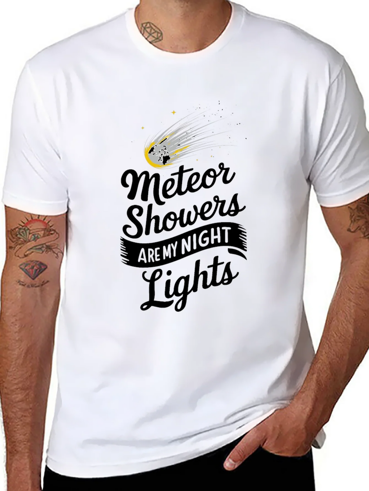 Meteor Shower T-Shirt - Night Lights Astronomy Tee product image 10