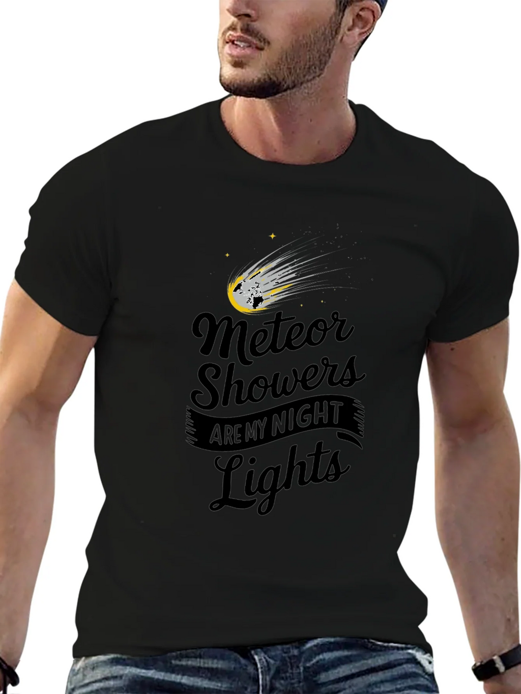 Meteor Shower T-Shirt - Night Lights Astronomy Tee product image 9