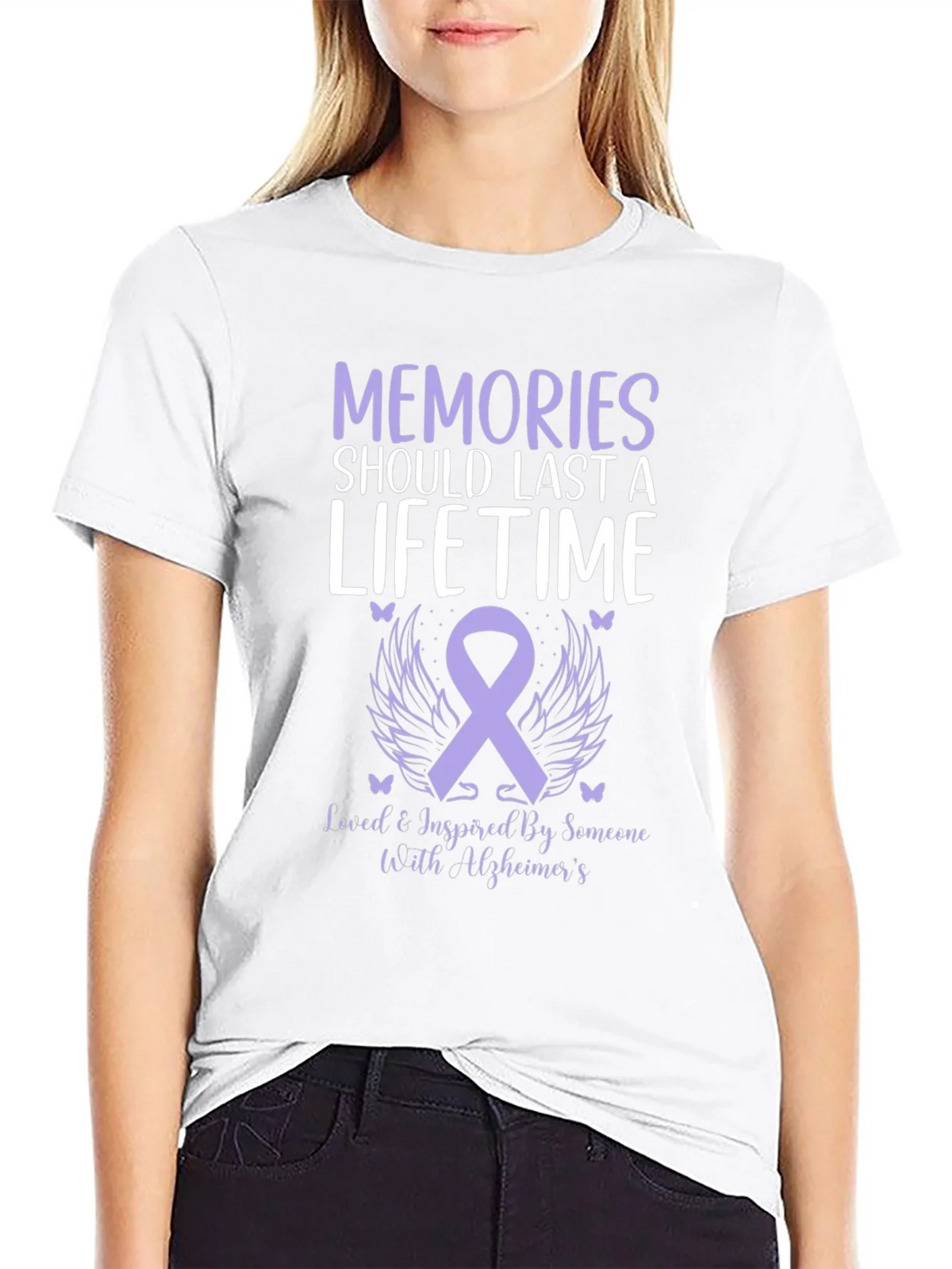 Alzheimers Awareness T-Shirt: Memories Lifetime product image 11