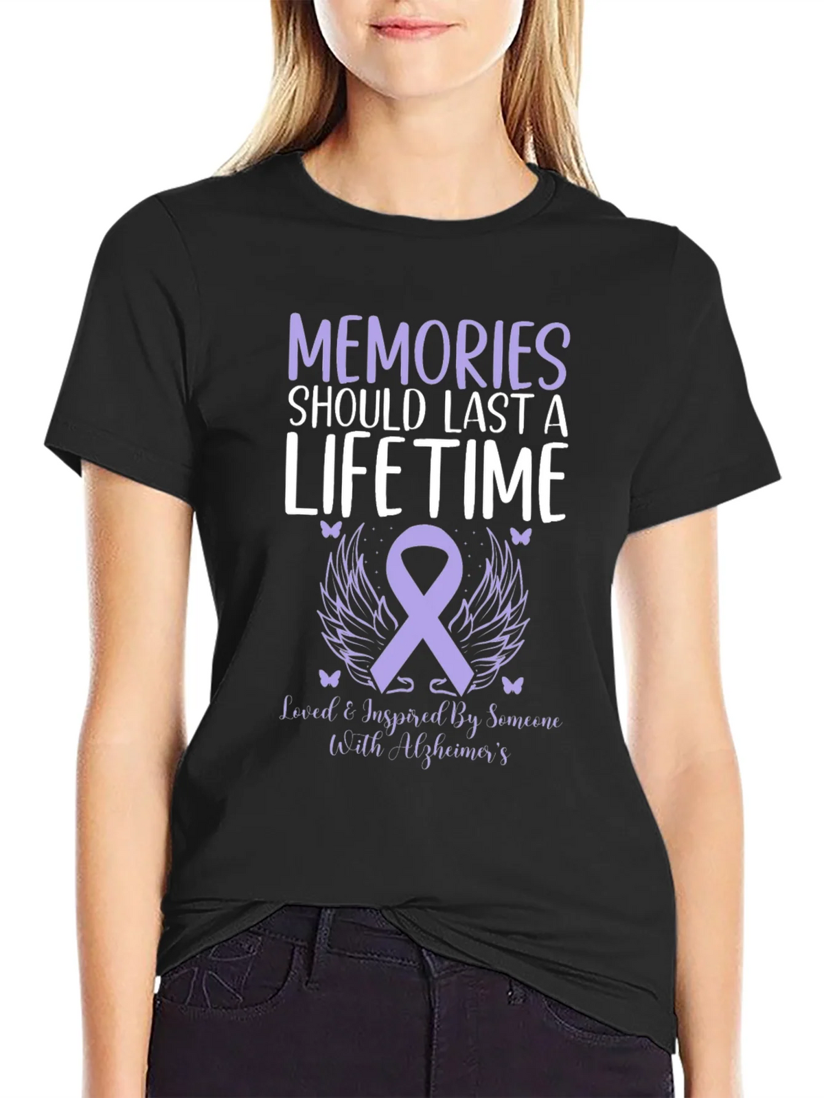 Alzheimers Awareness T-Shirt: Memories Lifetime product image 5