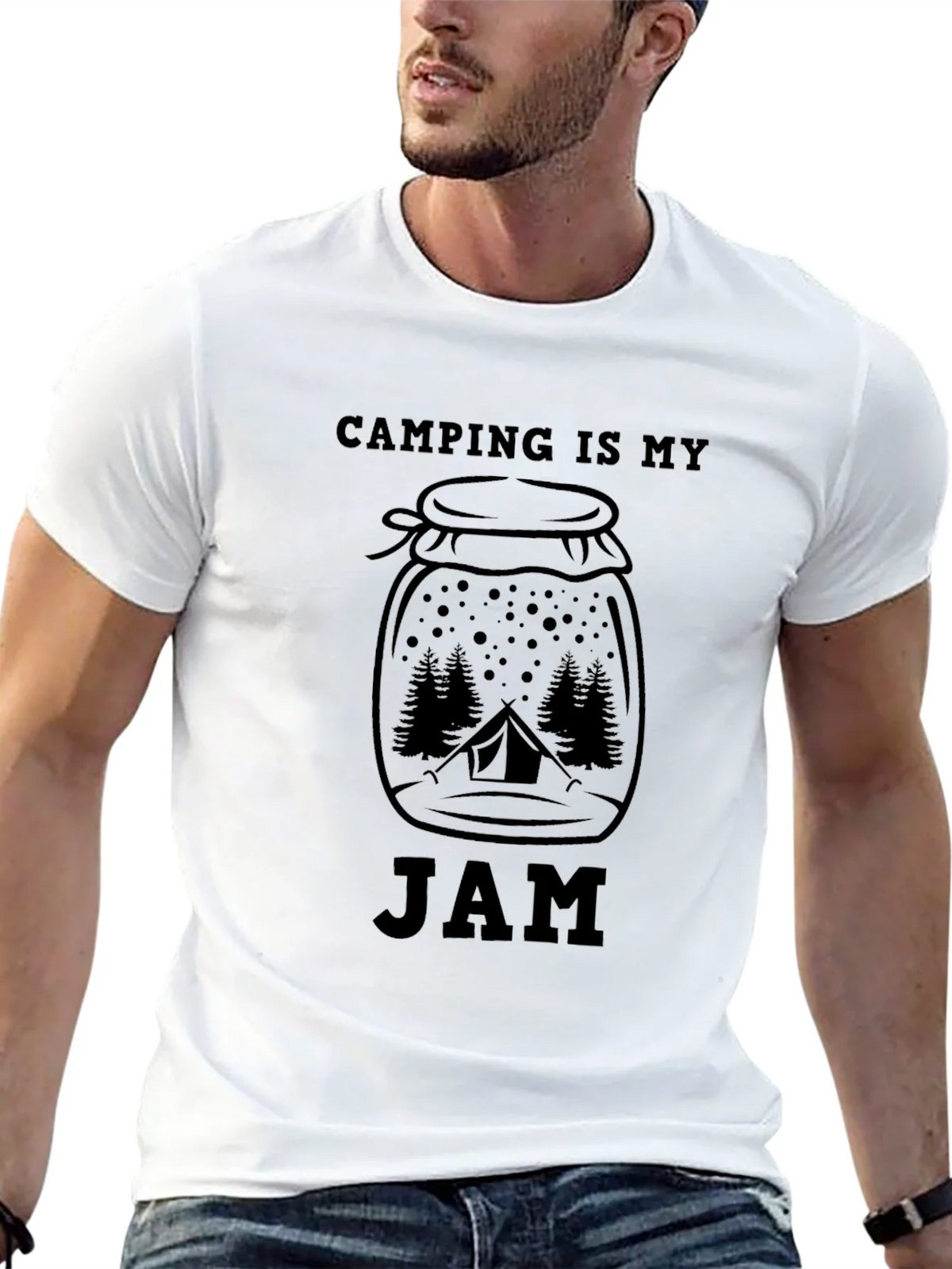 Camping Is My Jam Graphic Tee product image 4