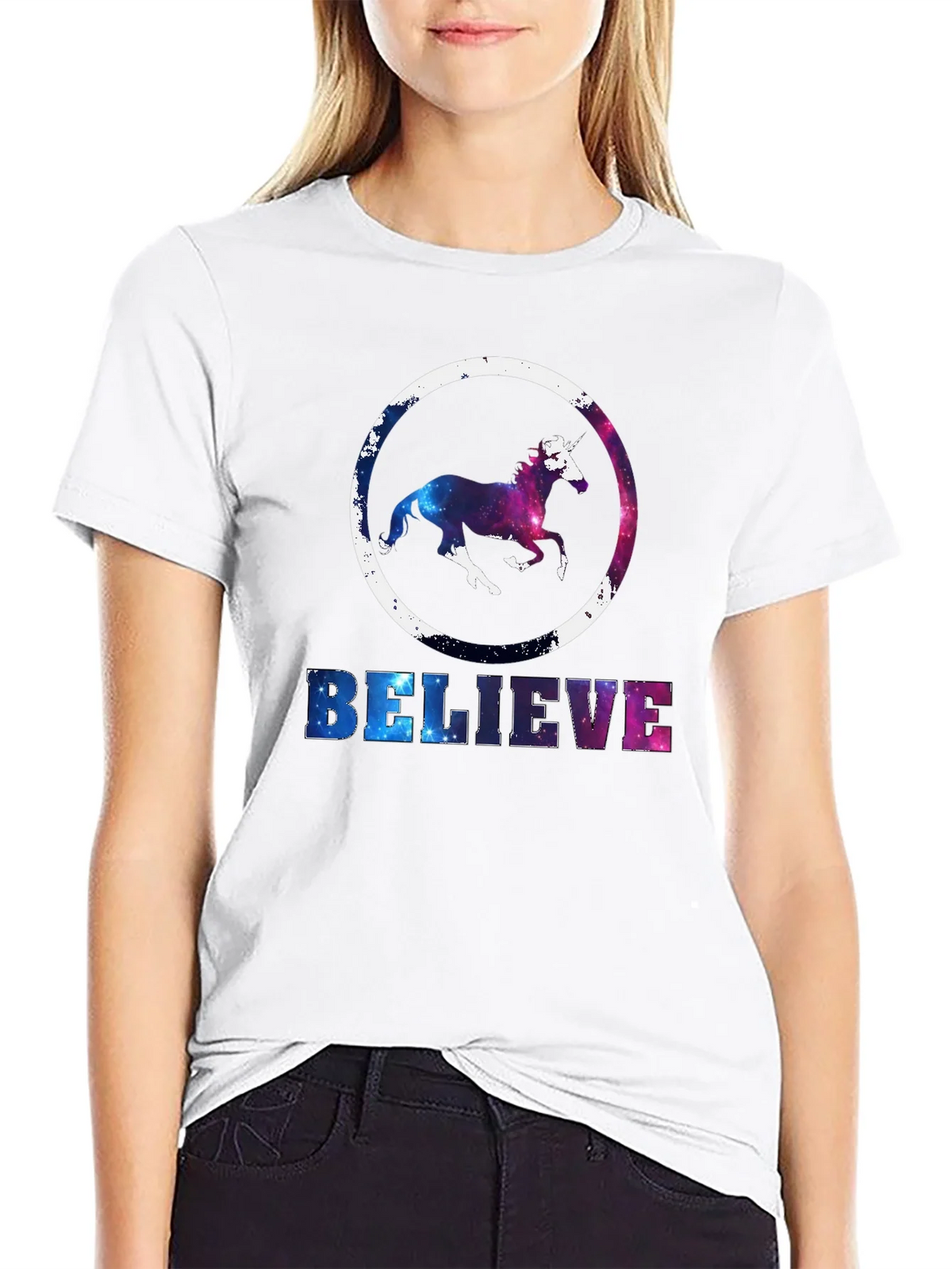 Unicorn Believe Graphic T-Shirt - Galaxy Design product image 11