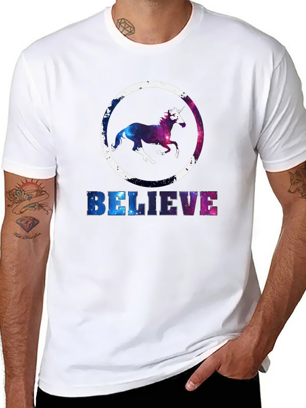 Unicorn Believe Graphic T-Shirt - Galaxy Design product image 10