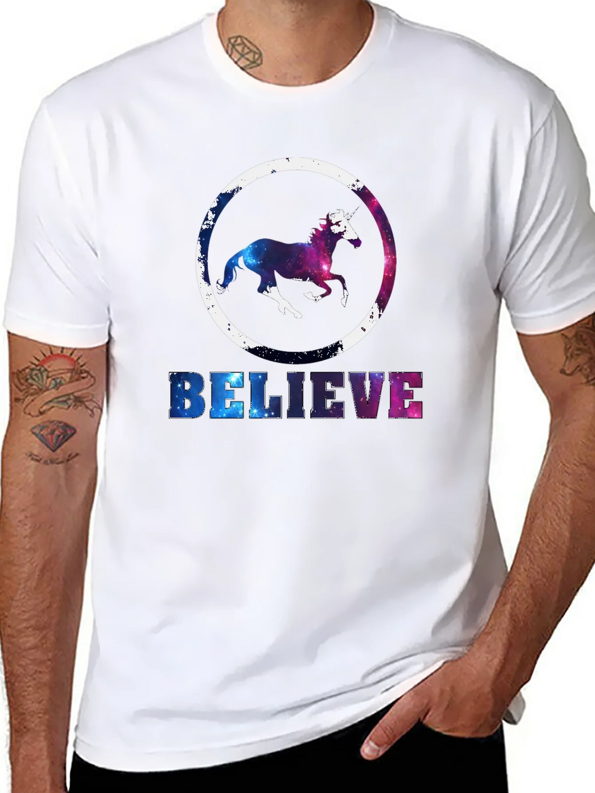 Unicorn Believe Graphic T-Shirt - Galaxy Design product image 10