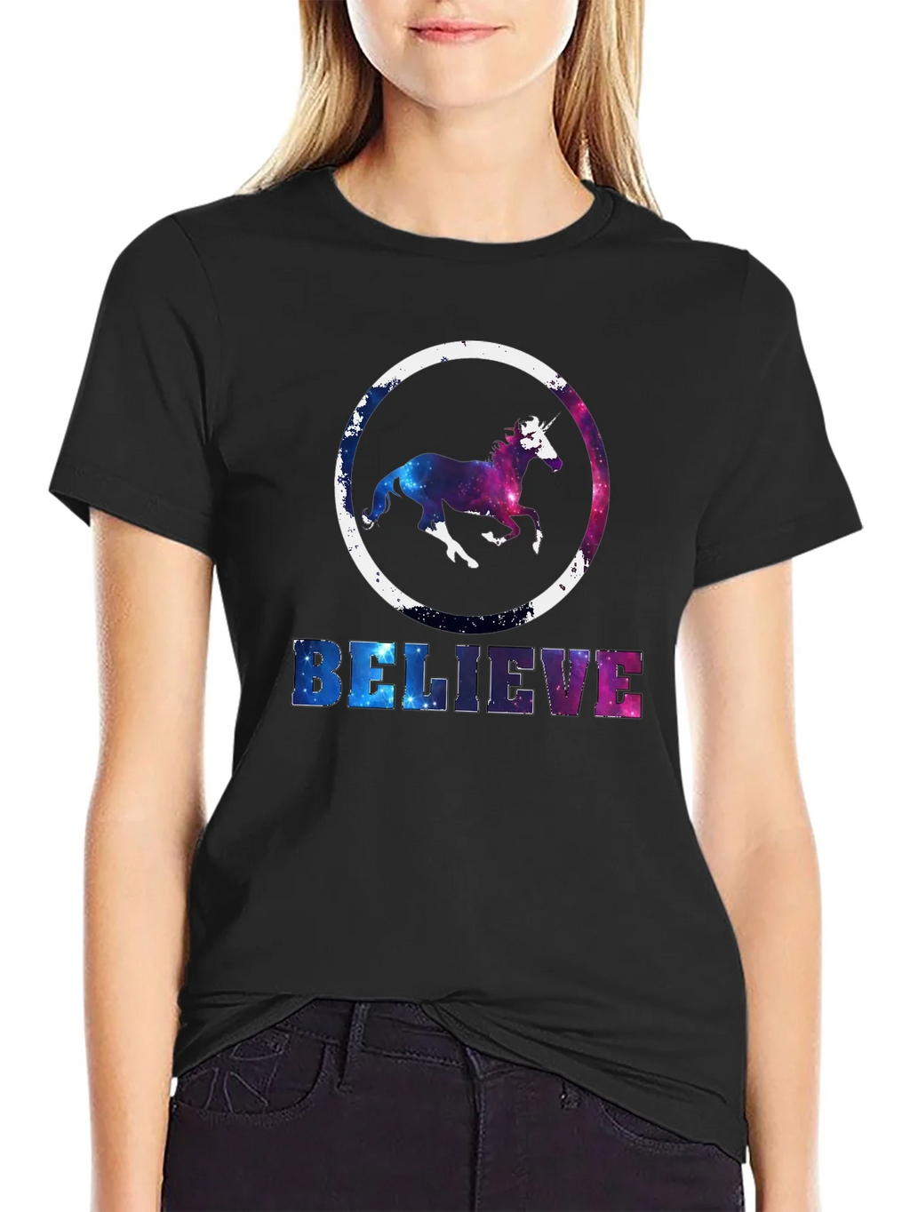 Unicorn Believe Graphic T-Shirt - Galaxy Design product image 5