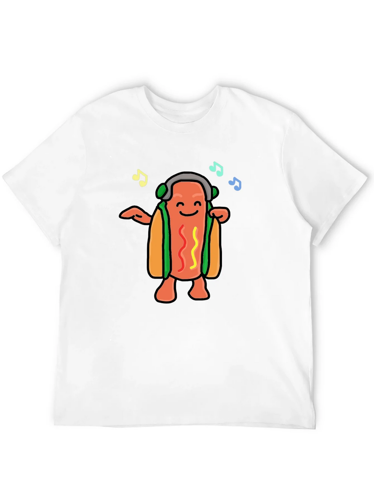 Dancing Hotdog Graphic T-Shirt - Music Lover Tee product image 3