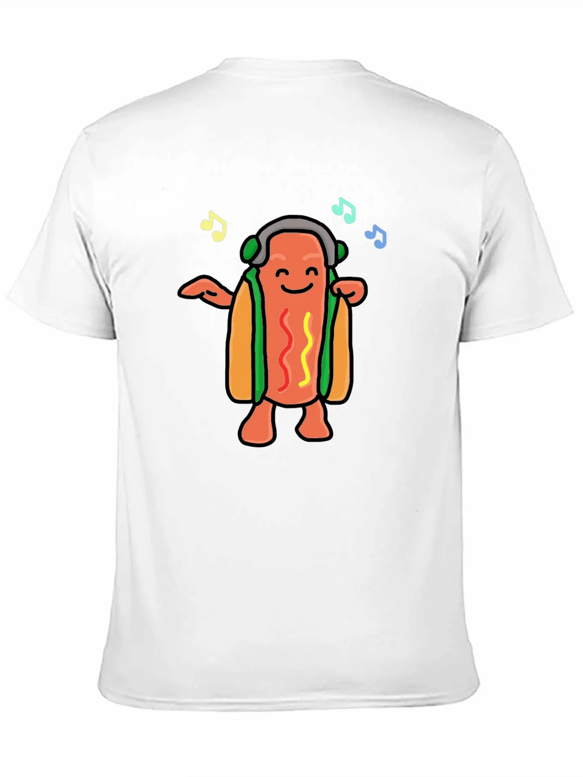 Dancing Hotdog Graphic T-Shirt - Music Lover Tee product image 2