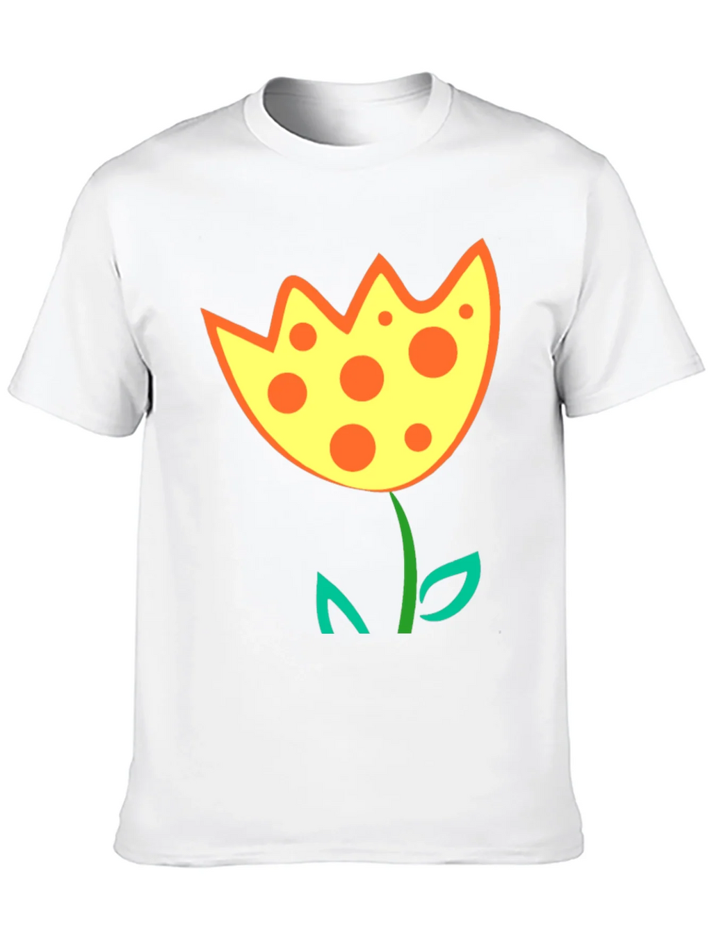 Funky Flower Graphic T-Shirt - Black Cotton Tee product image 12