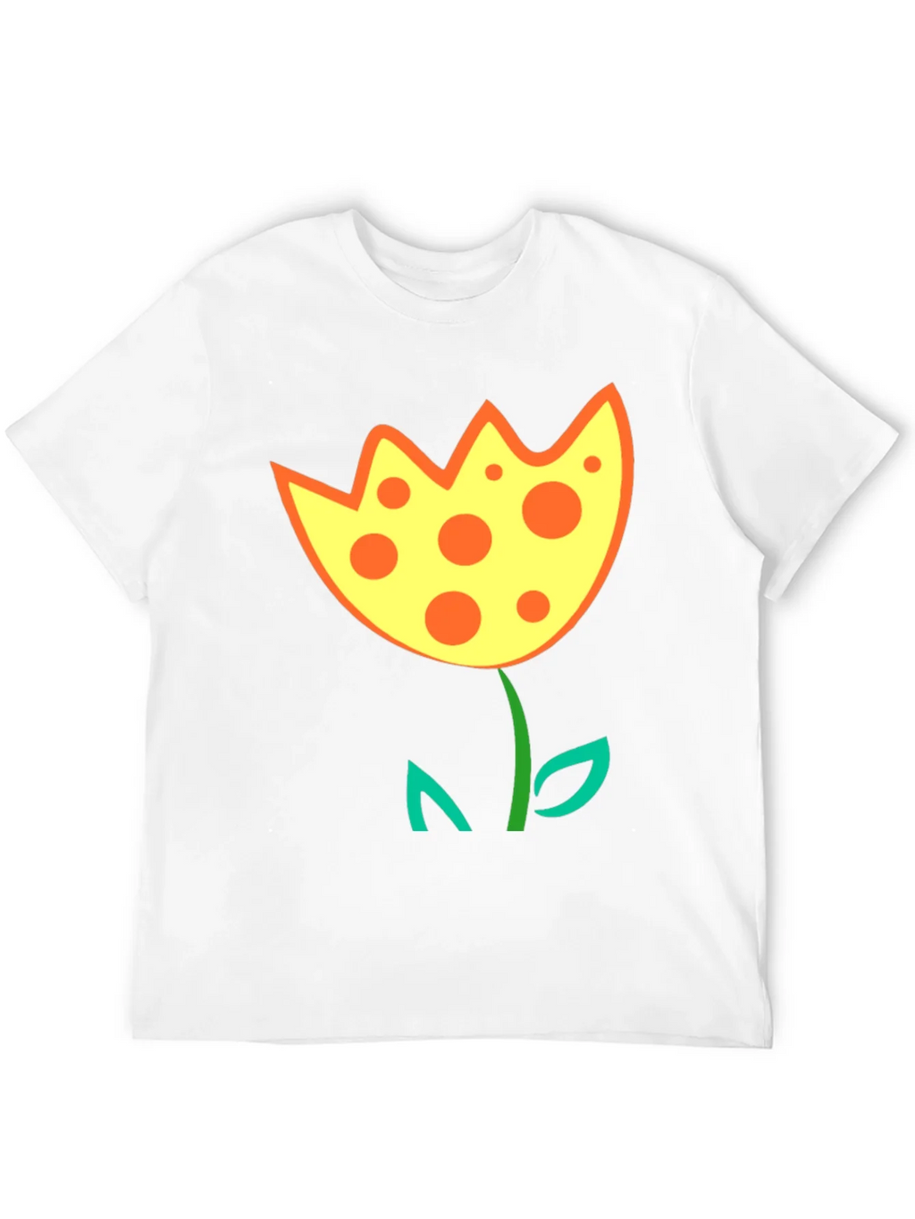 Funky Flower Graphic T-Shirt - Black Cotton Tee product image 3
