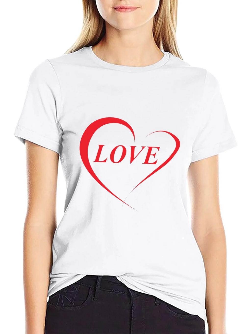 Love Heart Graphic Black T-Shirt - Stylish Casual Wear product image 11