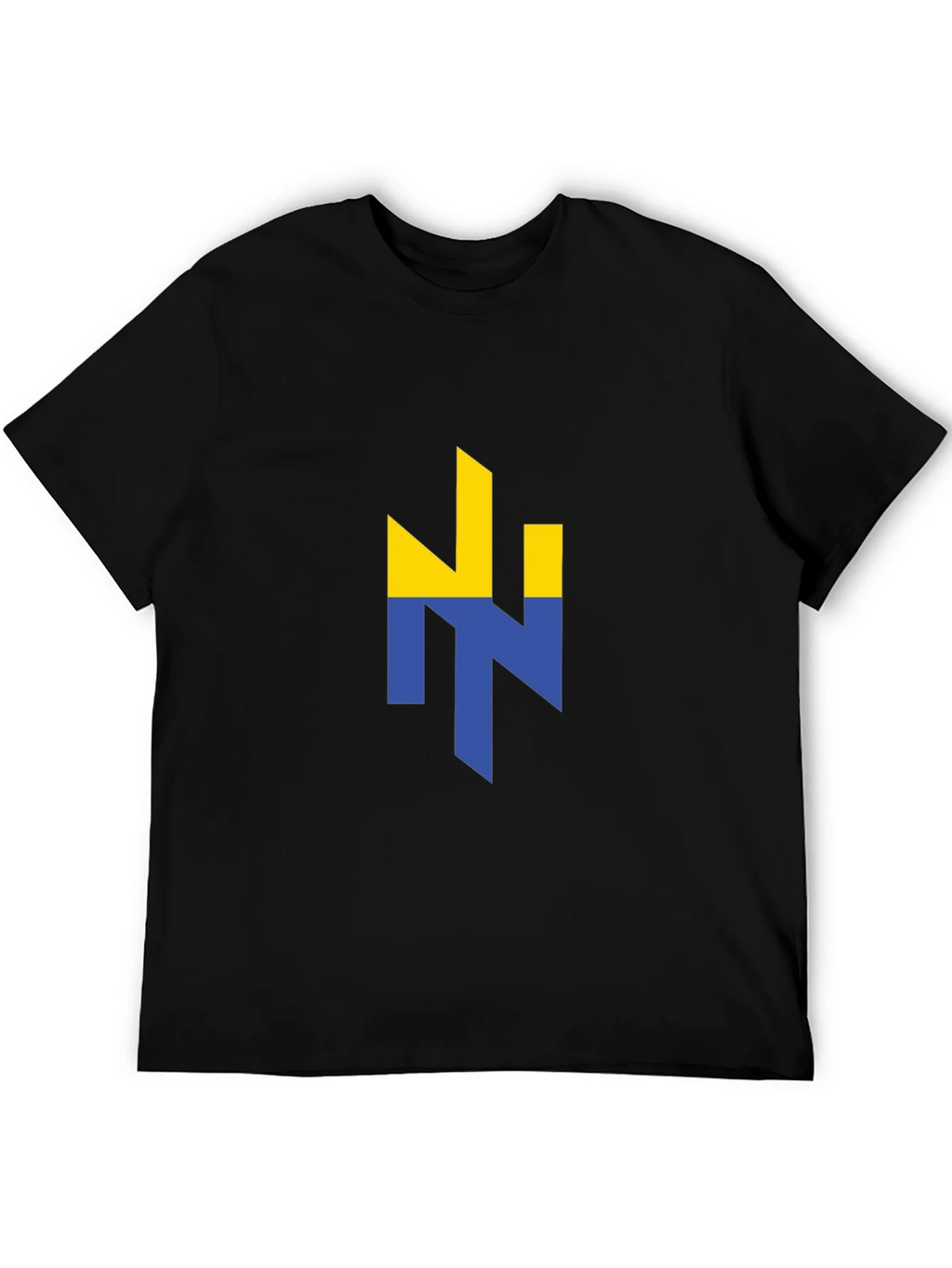 Ukraine Flag Logo Black Graphic T-Shirt product image 8
