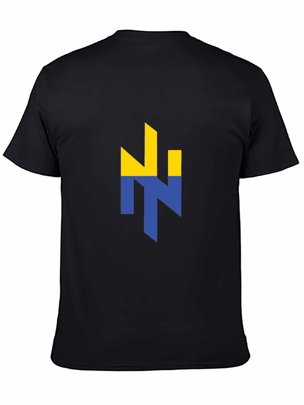 Ukraine Flag Logo Black Graphic T-Shirt product image 7