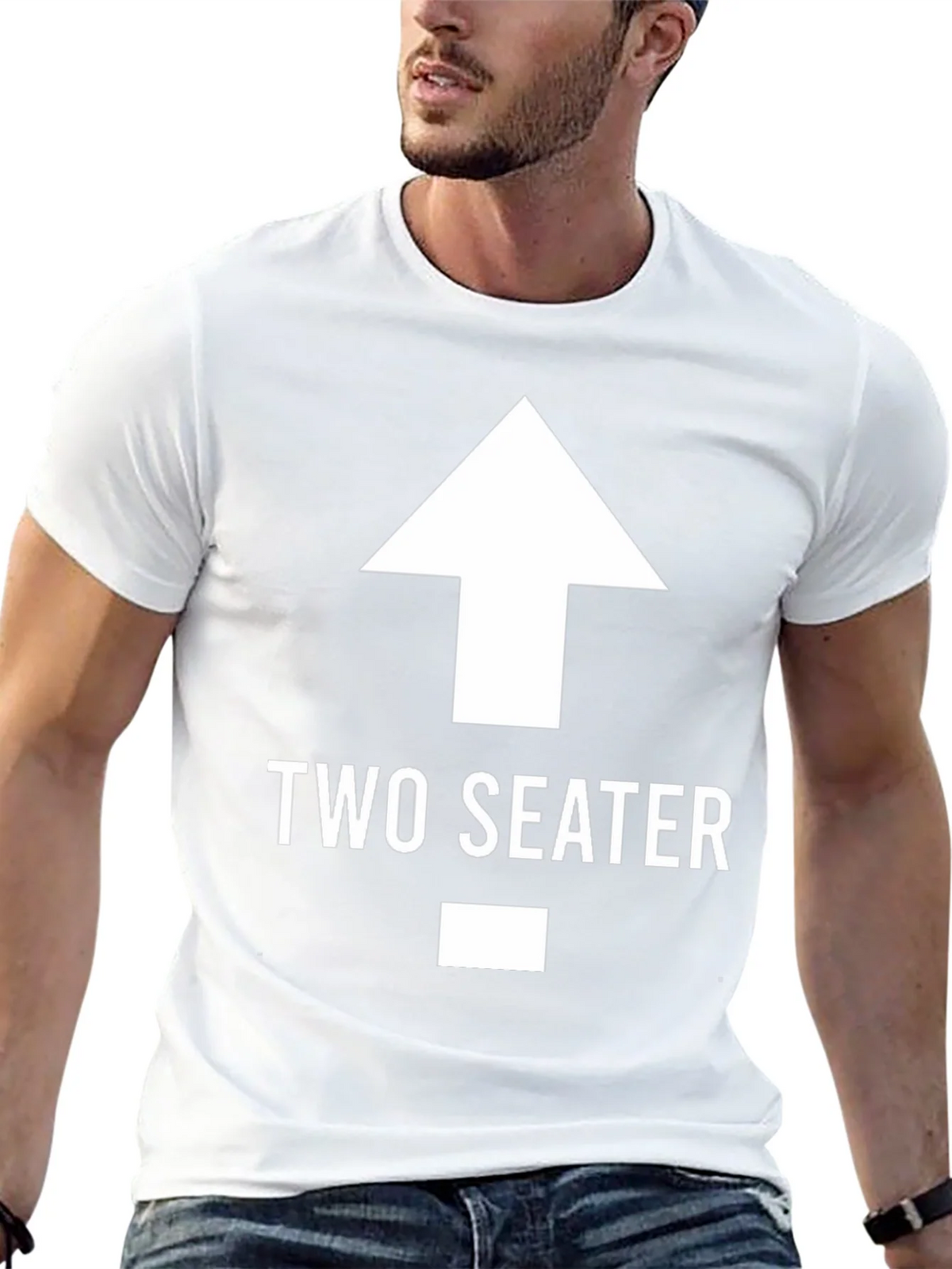 Two Seater T-Shirt Funny Graphic Tee product image 4