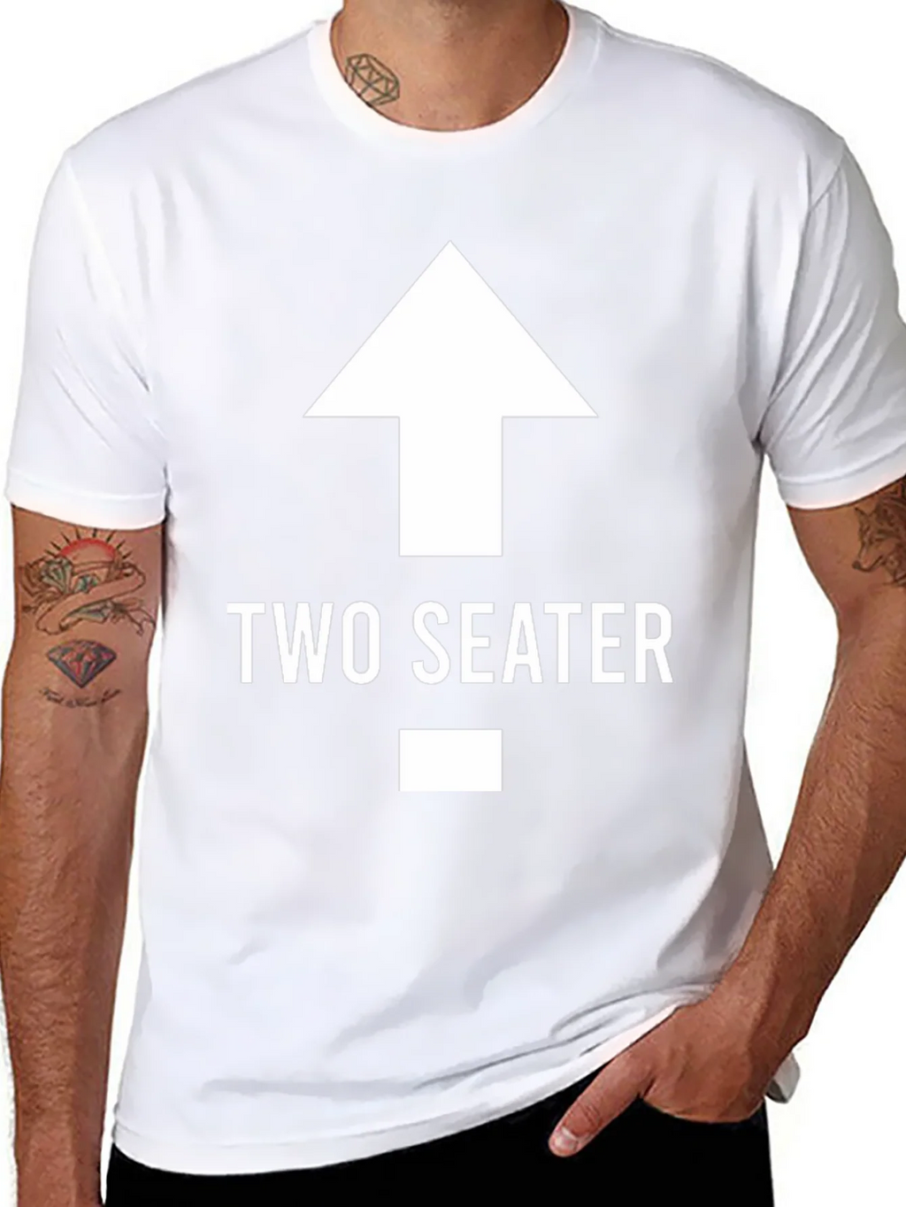 Two Seater T-Shirt Funny Graphic Tee product image 10