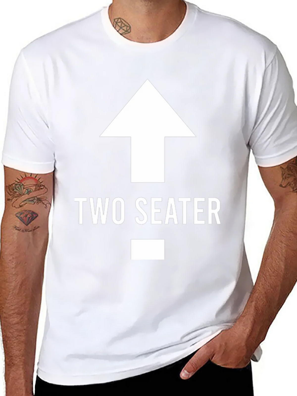 Two Seater T-Shirt Funny Graphic Tee product image 10