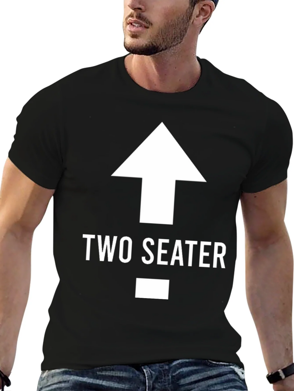 Two Seater T-Shirt Funny Graphic Tee product image 9