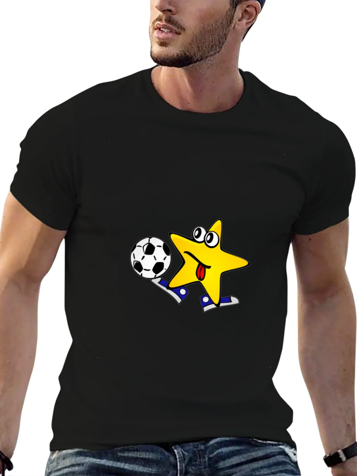 Funny Star Soccer T-Shirt - Kick Off in Style! product image 9