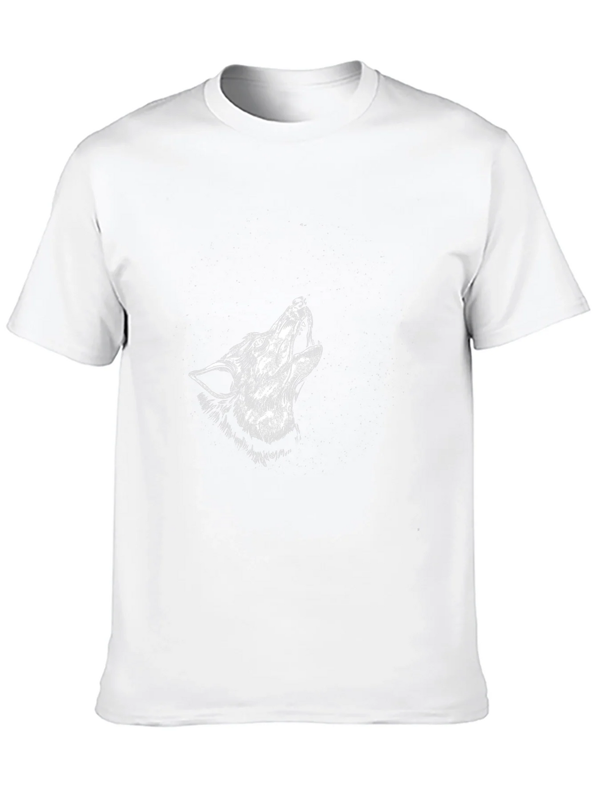 Black Wolf Howl Graphic Tee - Stylish Mens T-Shirt product image 12