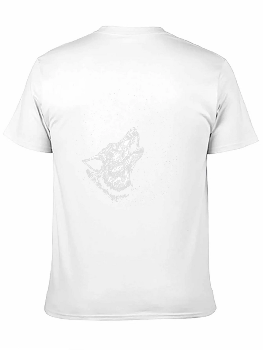 Black Wolf Howl Graphic Tee - Stylish Mens T-Shirt product image 2