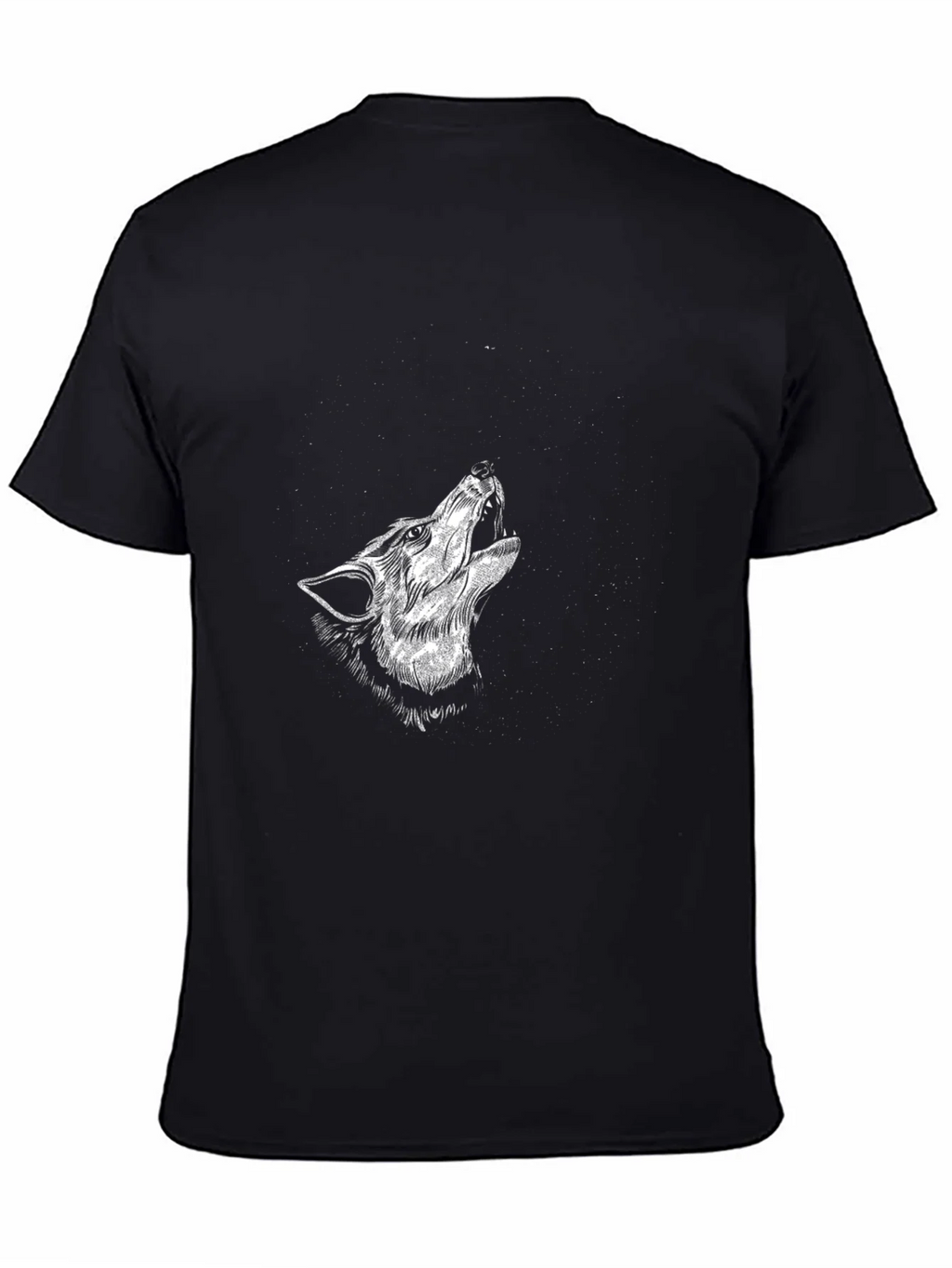 Black Wolf Howl Graphic Tee - Stylish Mens T-Shirt product image 7