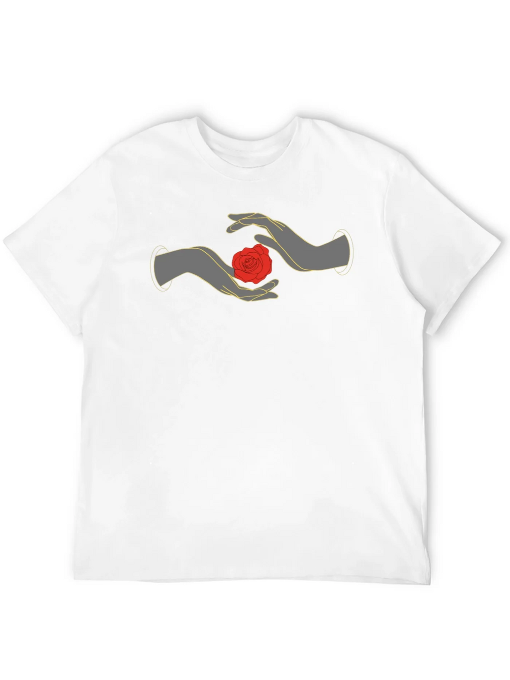 Mystic Rose Hands Graphic Tee - Black product image 3