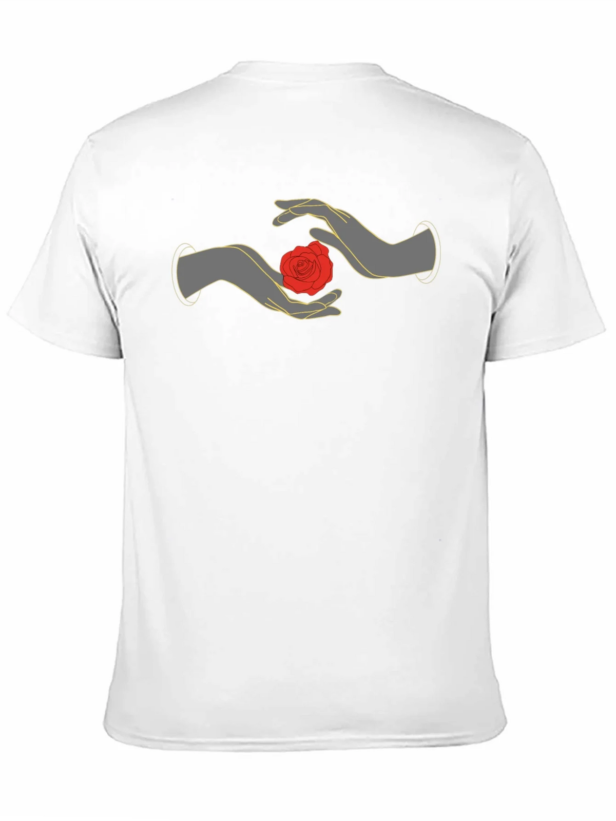 Mystic Rose Hands Graphic Tee - Black product image 2
