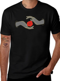 Mystic Rose Hands Graphic Tee - Black product image 1