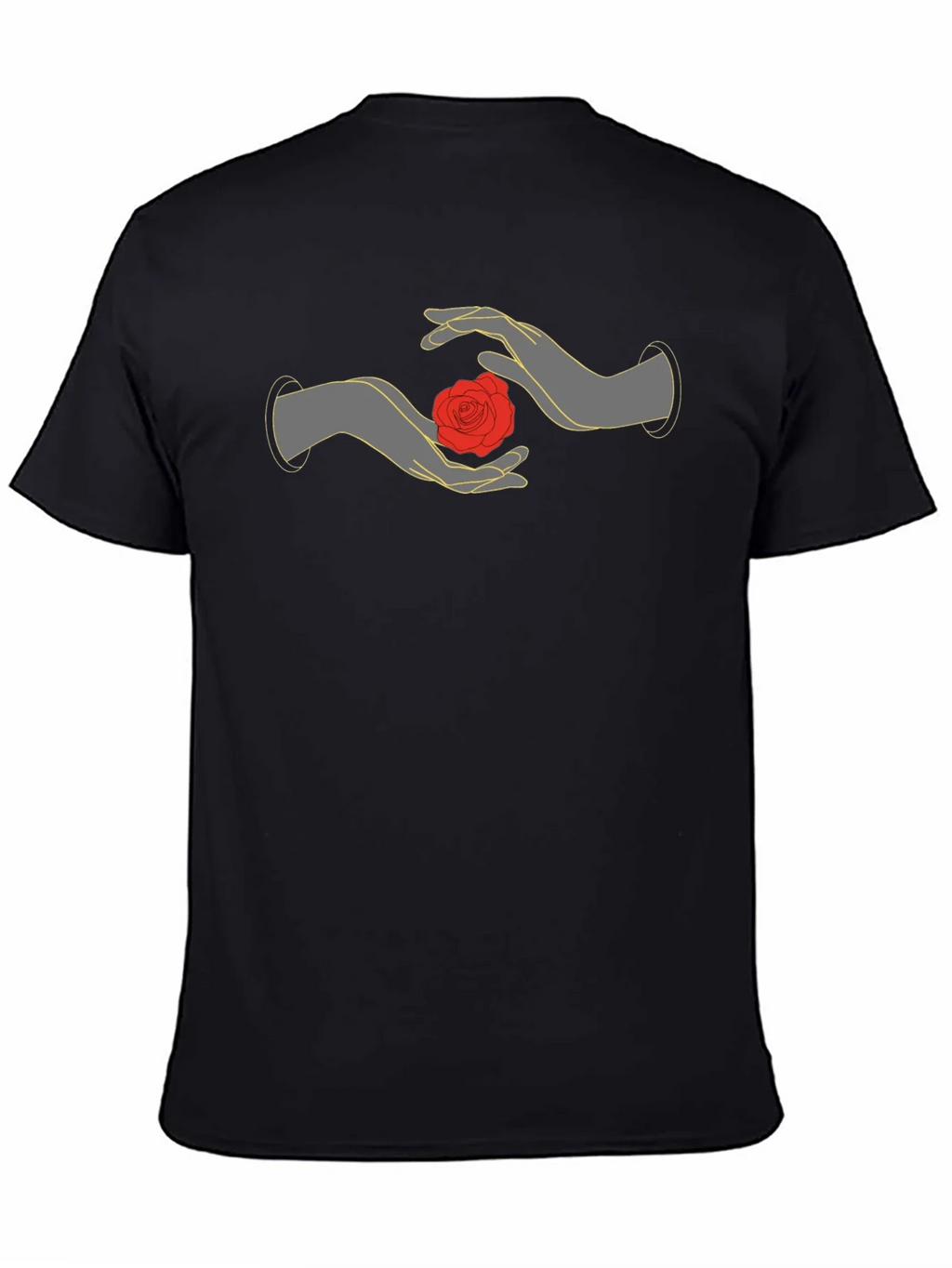 Mystic Rose Hands Graphic Tee - Black product image 7