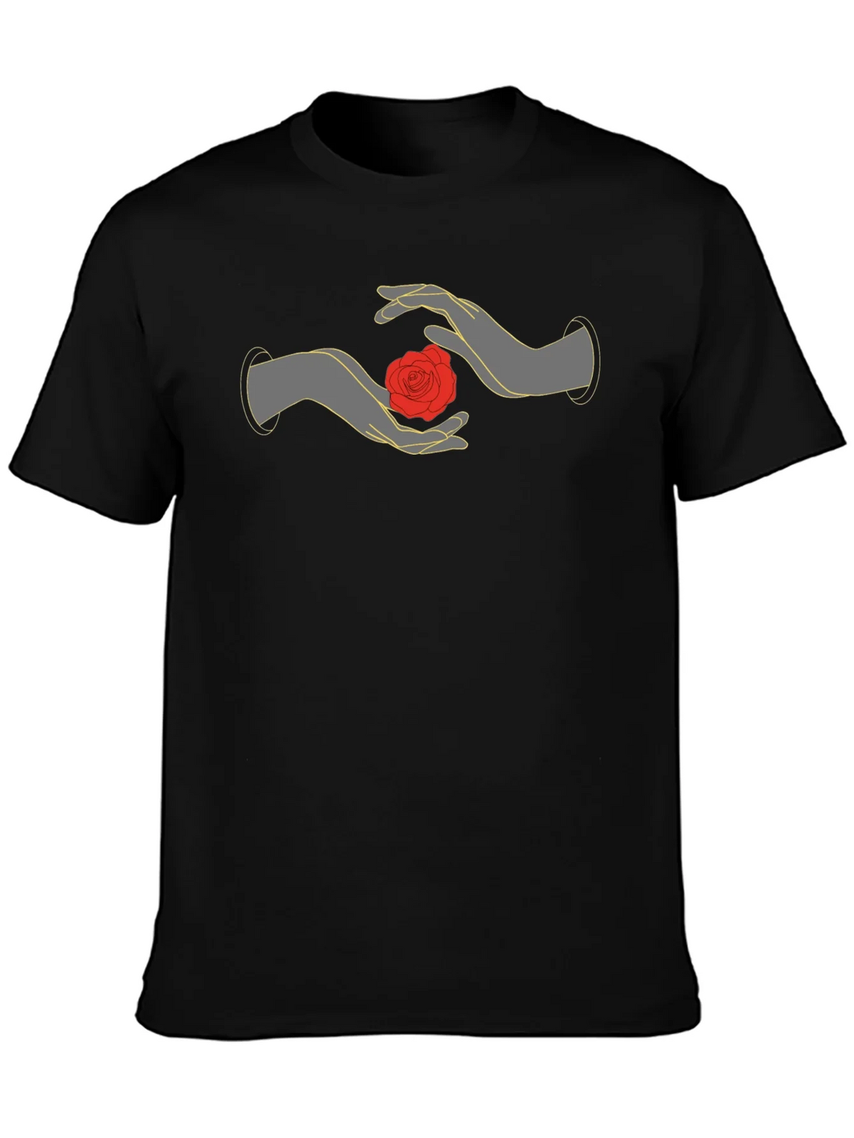 Mystic Rose Hands Graphic Tee - Black product image 6