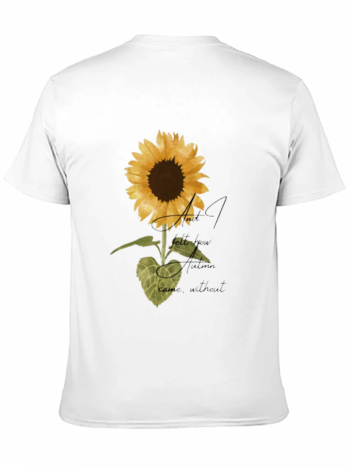Sunflower Graphic Print Black T-Shirt product image 2