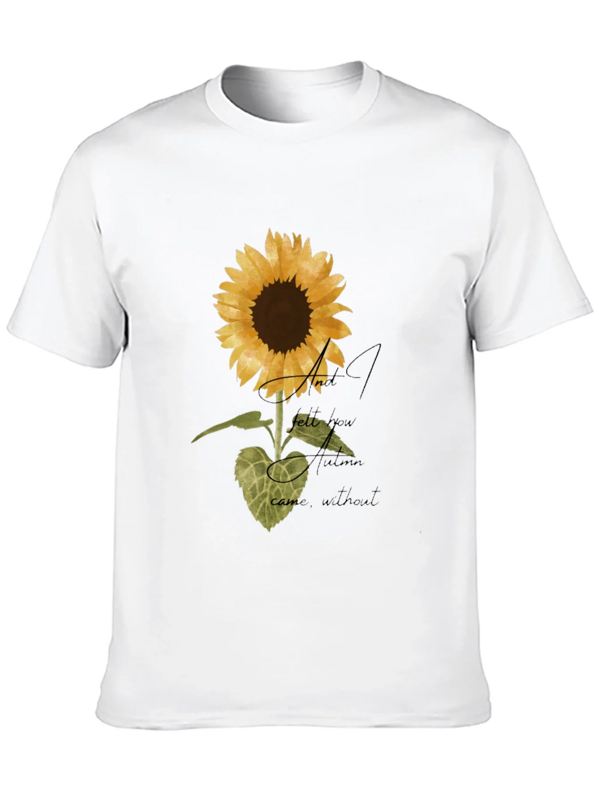 Sunflower Graphic Print Black T-Shirt product image 12