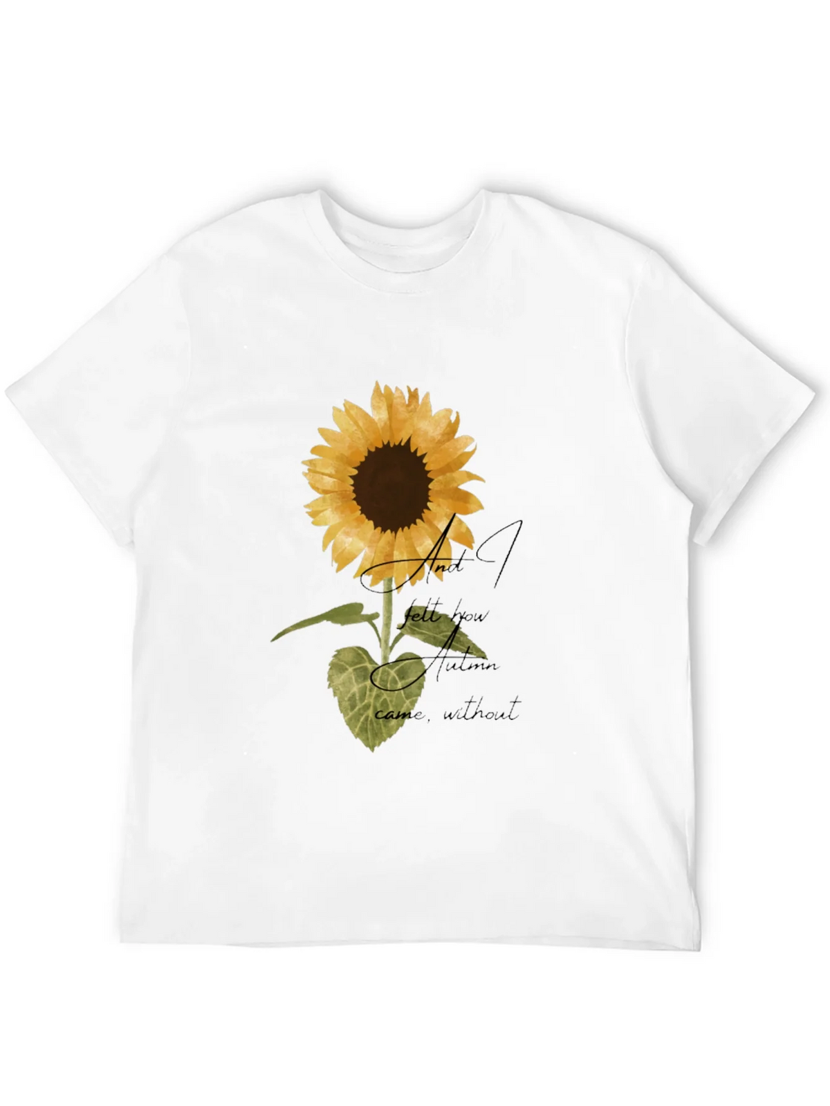 Sunflower Graphic Print Black T-Shirt product image 3