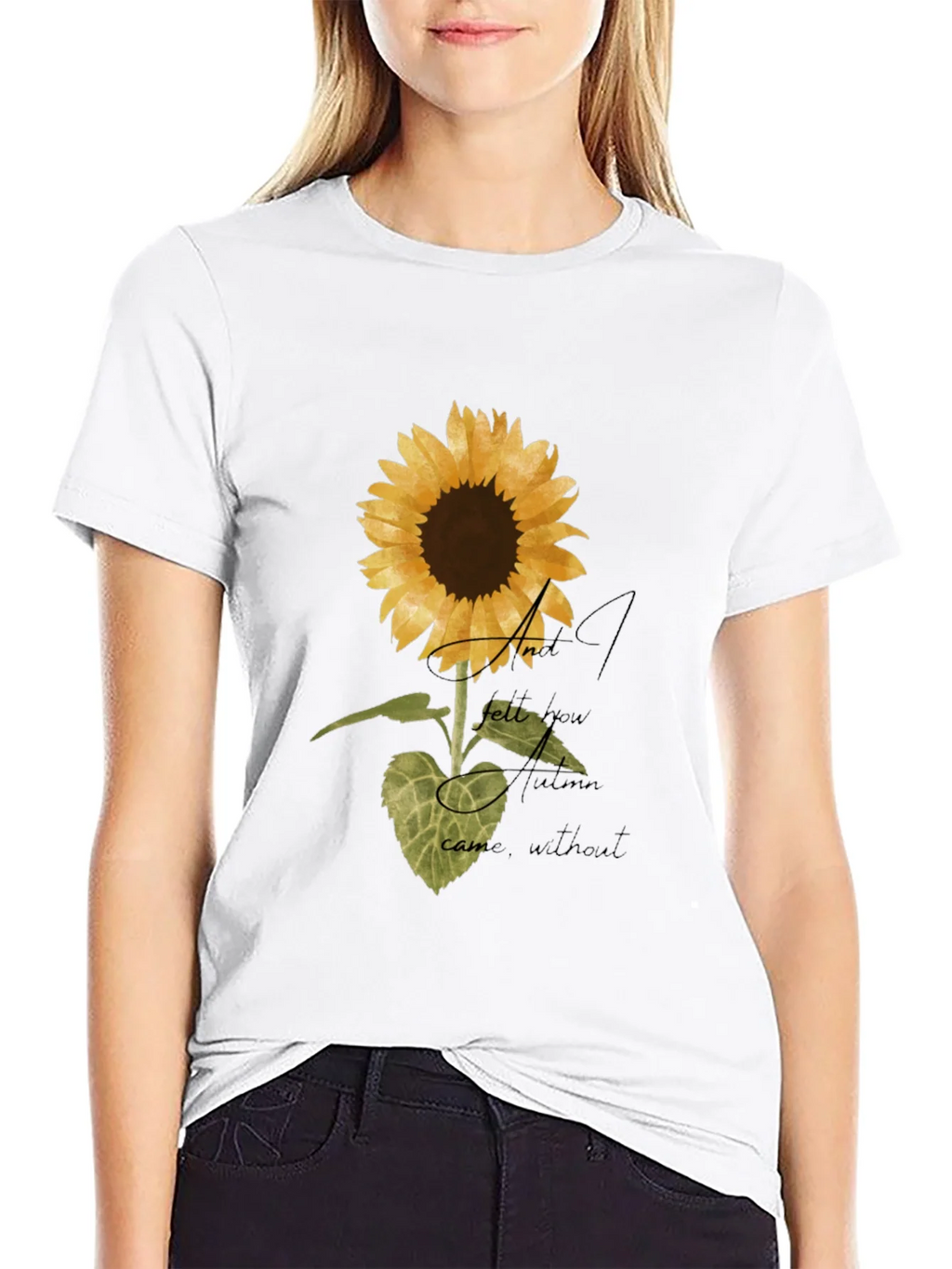 Sunflower Graphic Print Black T-Shirt product image 11