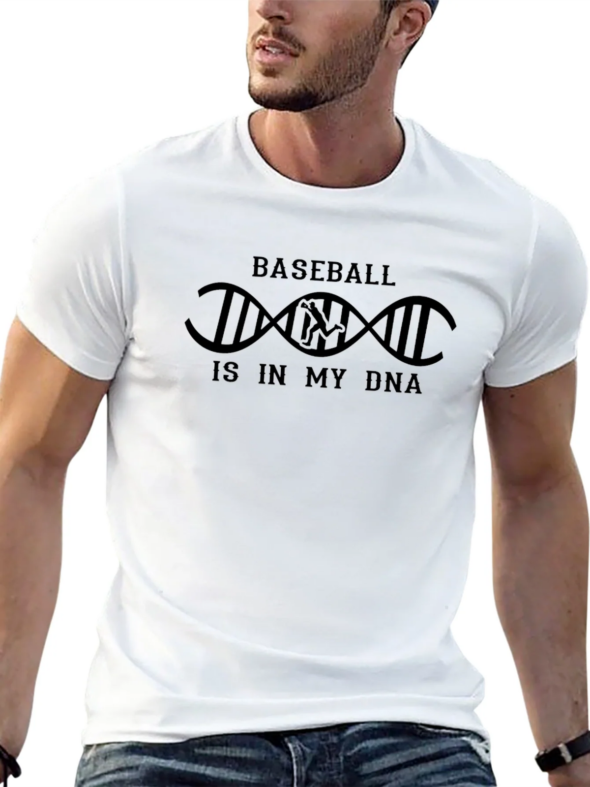 Baseball DNA Graphic Tee - Stylish & Unique T-Shirt product image 4