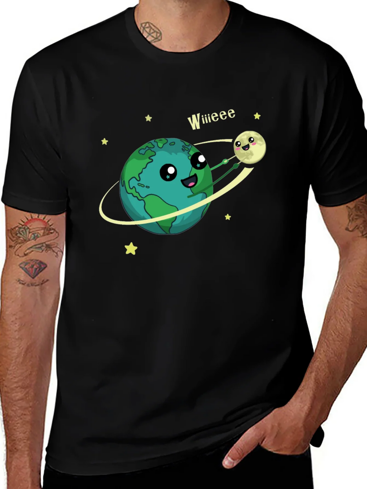 Planet Hugger T-Shirt - Black Graphic Tee product image 1