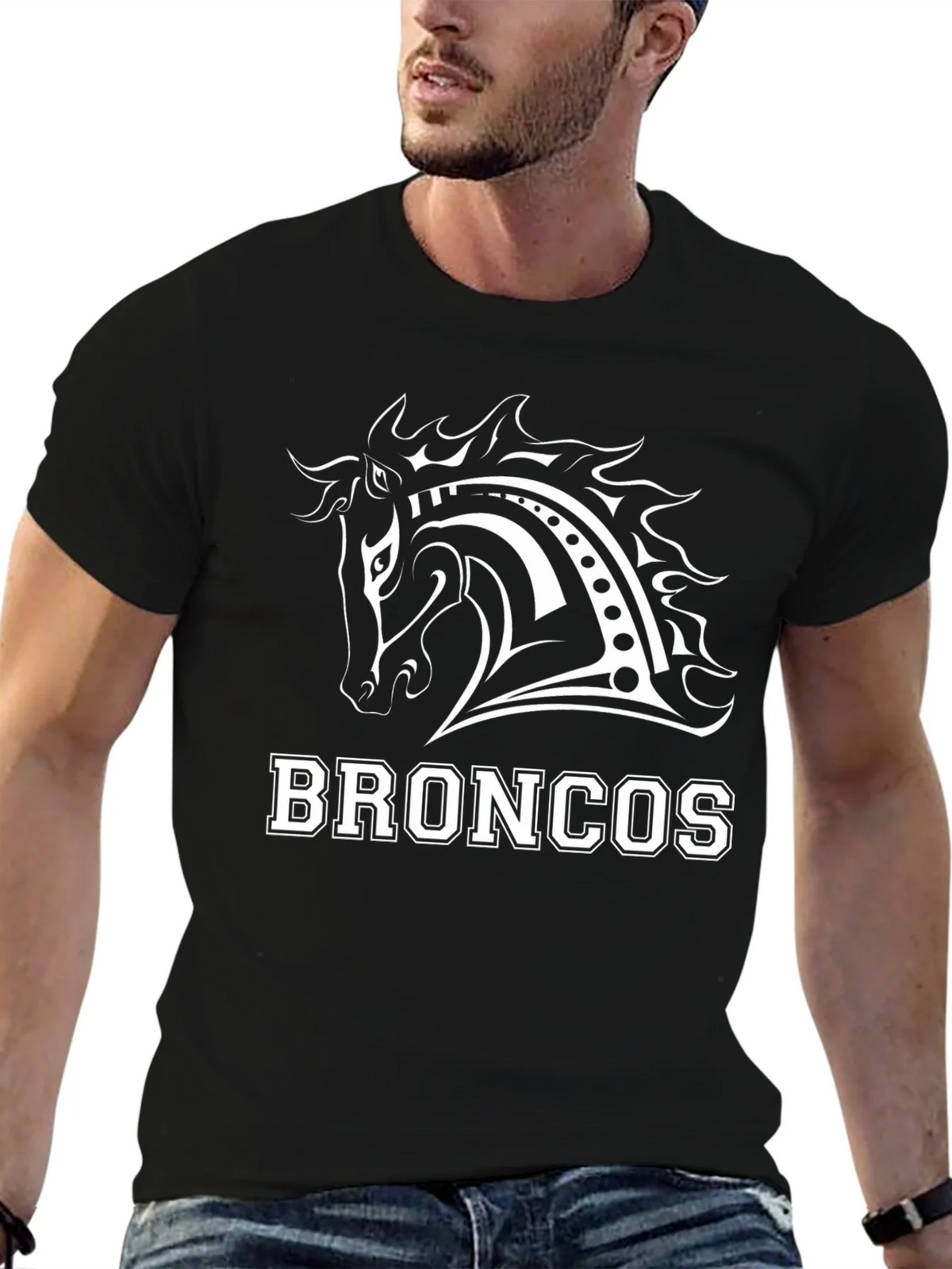 Broncos Horse Graphic Tee - Black T-Shirt product image 8