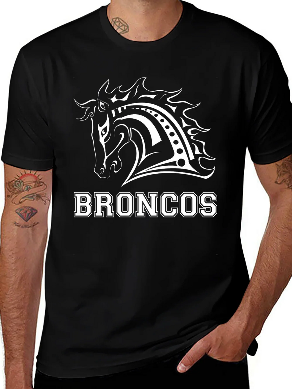 Broncos Horse Graphic Tee - Black T-Shirt product image 1