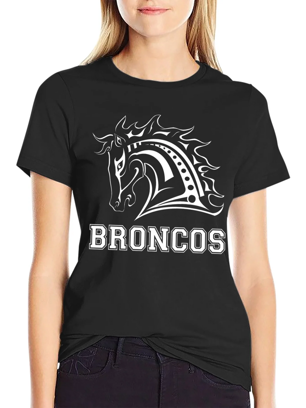 Broncos Horse Graphic Tee - Black T-Shirt product image 4