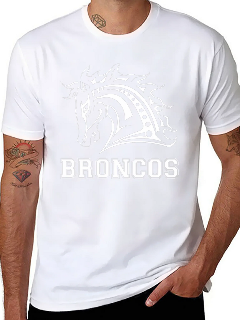 Broncos Horse Graphic Tee - Black T-Shirt product image 9