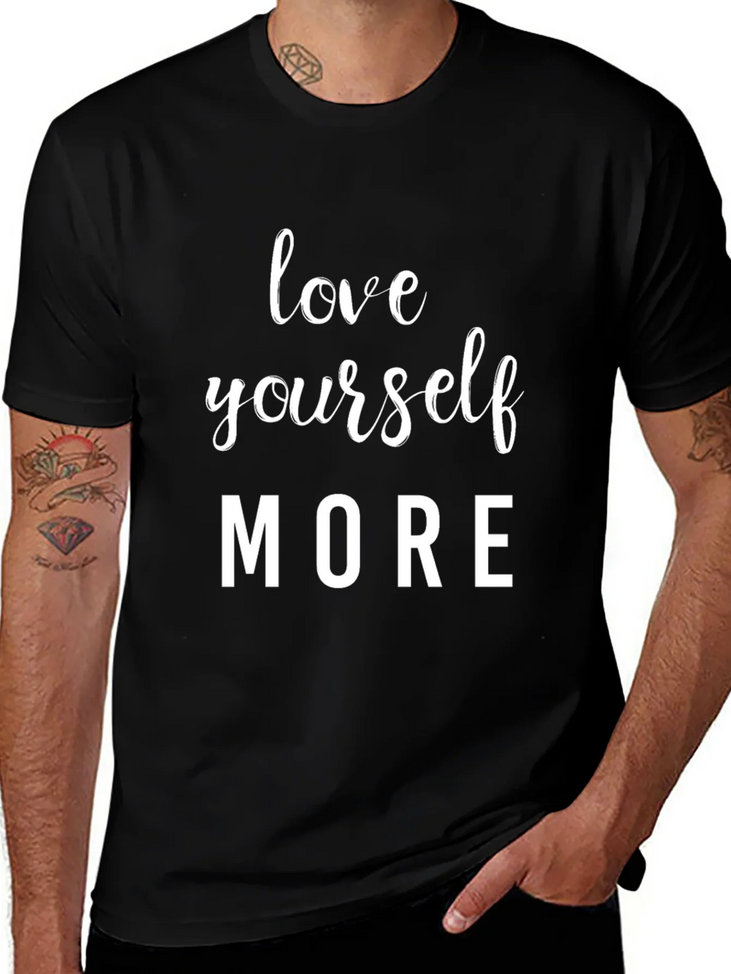 Love Yourself More Graphic Tee - Black T-Shirt product image 1