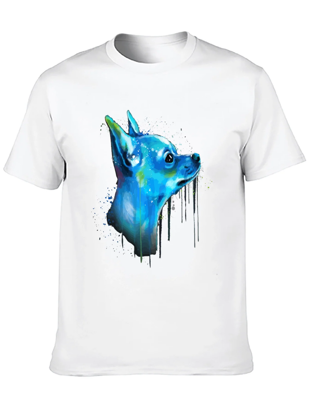 Colorful Chihuahua Graphic Tee - Black product image 12