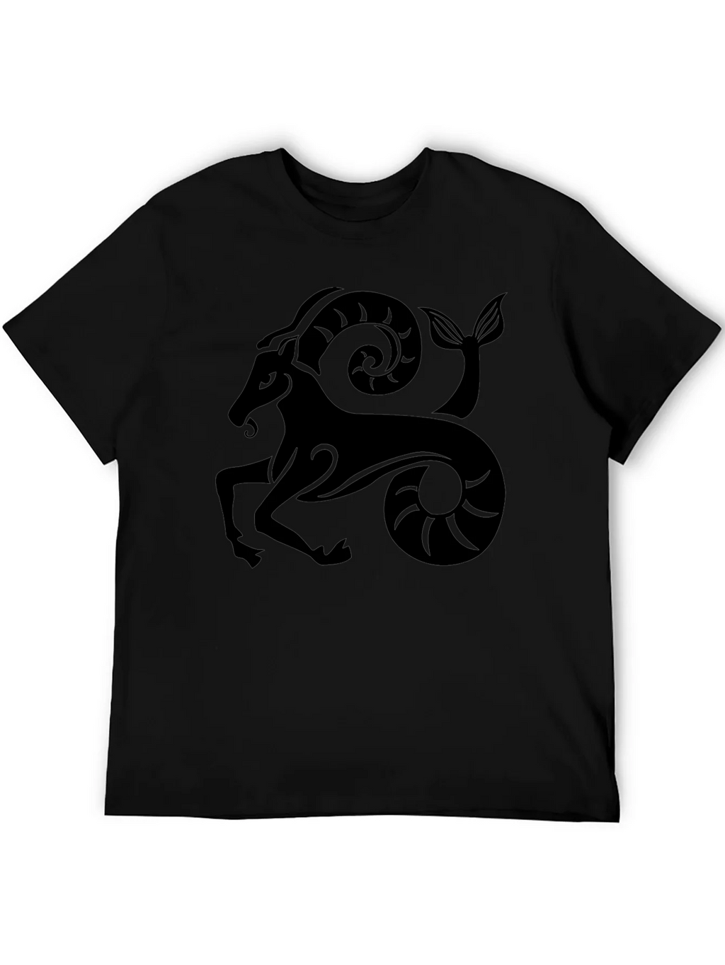 Capricorn Zodiac Graphic Black T-Shirt product image 8