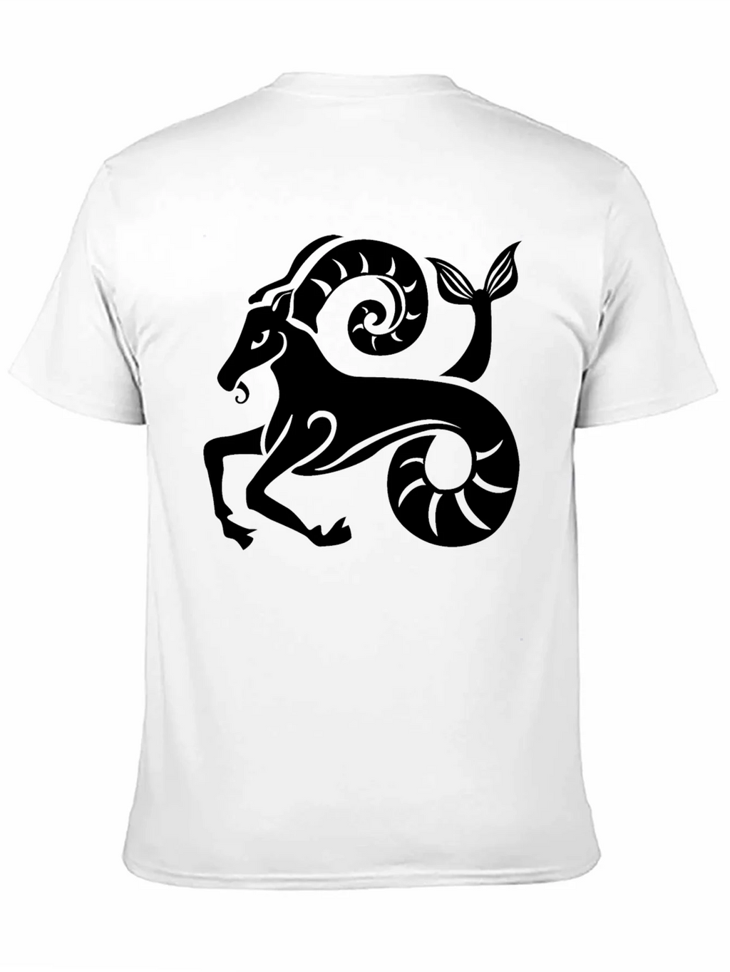 Capricorn Zodiac Graphic Black T-Shirt product image 2